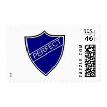 Perfect Badge Blue postage by pollop Perfect Badge Blue postage