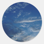 Perfect Blue Round Sticker