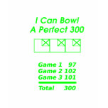 Perfect Bowling Score t-shirts