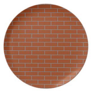 perfect brick wall party plate