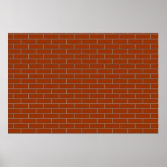 perfect brick wall poster