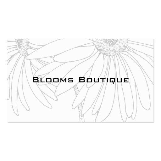 Perfect Business Cards For Florists (front side)