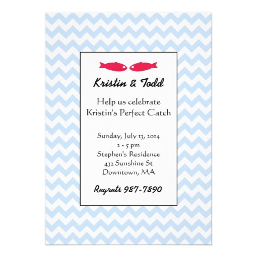 Perfect Catch Bridal Shower Invitations