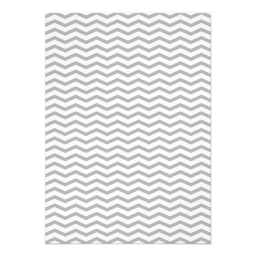 Perfect Chevron Yellow & Grey Invitation