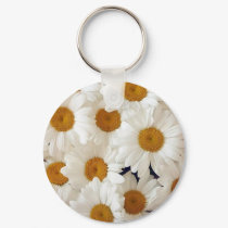 Perfect Daisies Keychain by naturetees Perfect Daisies Keychain