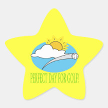 Perfect Day For Golf Sticker