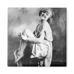 Perfect Girl Vintage Glamour Photo 1909 Fridge Magnet