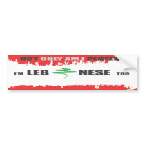 PERFECT LEBANESE bumper sticker bumper stickers