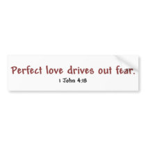 Perfect Love (white) Bumper Stickers