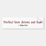 Perfect Love (white) Bumper Stickers