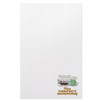 perfect morning coffee donut and paper personalized stationery