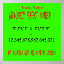 Perfect Numbers Poster