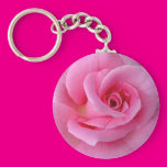 Perfect Pink Rose Keychains