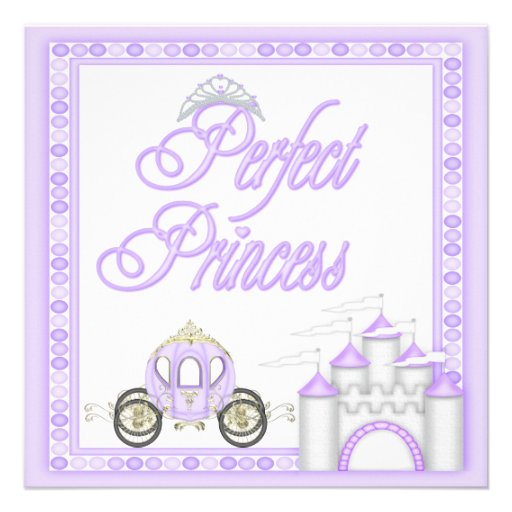 Perfect Princess Baby Shower Coach and Castle Custom Invite