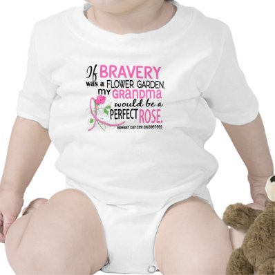 Perfect Rose 2 Grandma Breast Cancer Baby Bodysuit