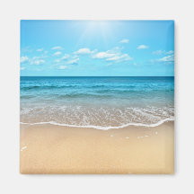 Perfect Sandy Beach Refrigerator Magnets