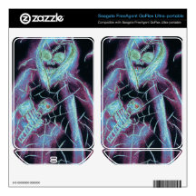 Perfect scary skeleton FreeAgent GoFlex decals