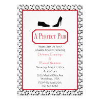 Perfect Stylish Shoe Wedding Shower Invitation
