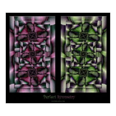 Perfect Symmetry Print by sciartist