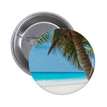 Perfect Tropical Paradise Beach Button
