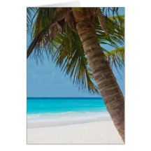 Perfect Tropical Paradise Beach Greeting Card