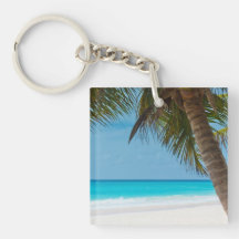Perfect Tropical Paradise Beach Key Chain