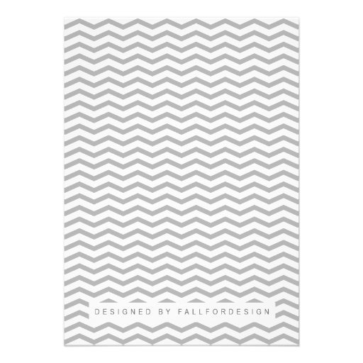 Perfect Zig Zag Wedding Invitation Personalized Announcement