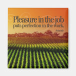 Perfection In Work Inspirational Magnet