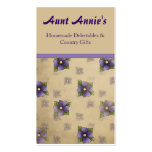 Perfectly Pansy Floral Business Card business cards