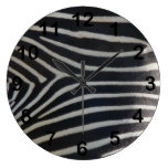 Perfectly Zebra Print Wallclock