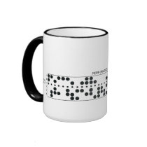 Perforated tape mug