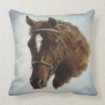 Performance Horse Throw Pillow