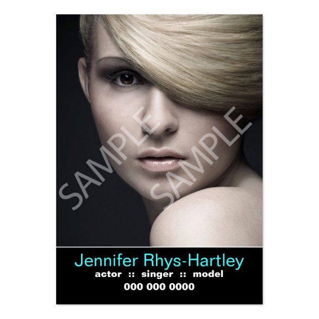 Performers Resume and Headshot Business Card Templates Performers Resume and Headshot Business Card Templates