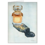 Perfume bottle card