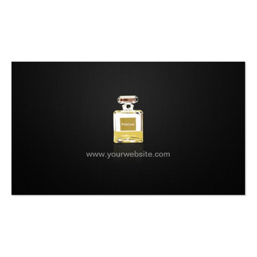 Perfume Marketing Trainer - Professional Black Business Card Template (back side)
