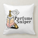 Perfume Sniper Throw Pillow