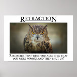 Perhaps you should rethink what you said [S]