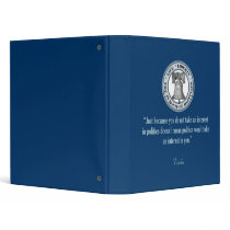 Pericles Quote Vinyl Binder