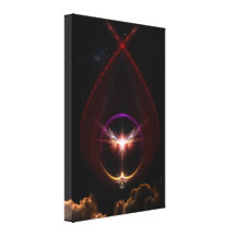 Peridin  Fractal Art Wrapped Canvas Print