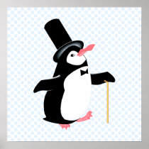 Peridot Penguin Print
