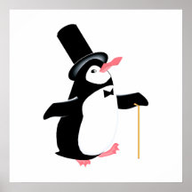 Peridot Penguin Print