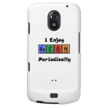 Periodic Table Bacon Science Chemistry Funny Galaxy Nexus Cases