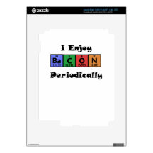 Periodic Table Bacon Science Chemistry Funny iPad 3 Skins