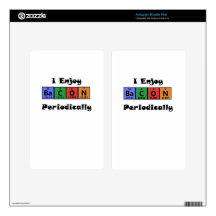 Periodic Table Bacon Science Chemistry Funny Kindle Fire Skin
