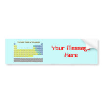 Periodic Table Bumper Sticker