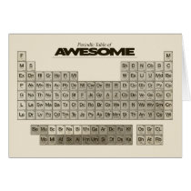 Periodic Table of AWESOME Greeting Cards