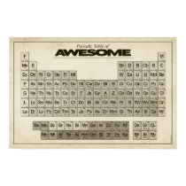 Periodic Table of AWESOME posters