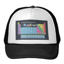 Periodic Table of Elements Mesh Hats