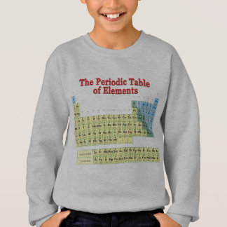 periodic table of cupcakes sweatshirt