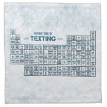 Periodic Table of Texting (Blue) Printed Napkin